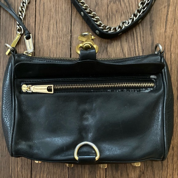 Rebecca Minkoff Black Leather Crossbody Bag - Picture 2 of 9